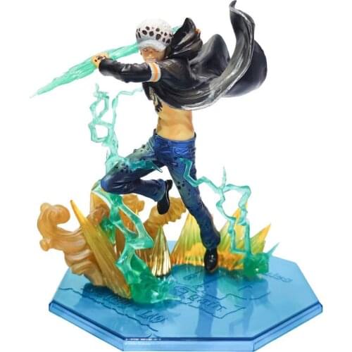 One Piece Trafalgar Law Action Figure Anime Trafalgar D Water Law Gamma Knife Fight Collection Model Dolls Toy Gift