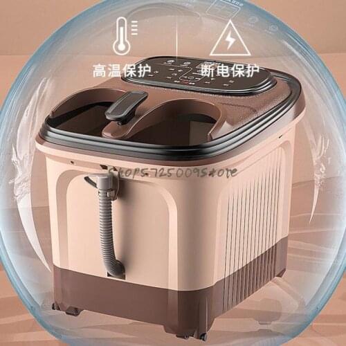 Footbath electric massage footbath over the calf household automatic heating thermostatic foot bath artifact
