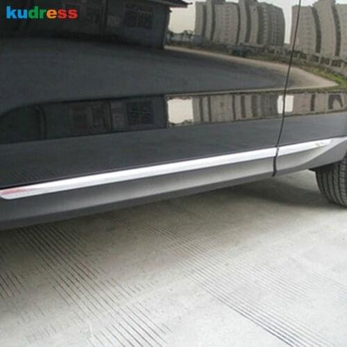 For Subaru Forester 2013 2014 ABS Chrome Side Door Body Cover Trims Decoration Molding Frames Strip Car Styling Accessories