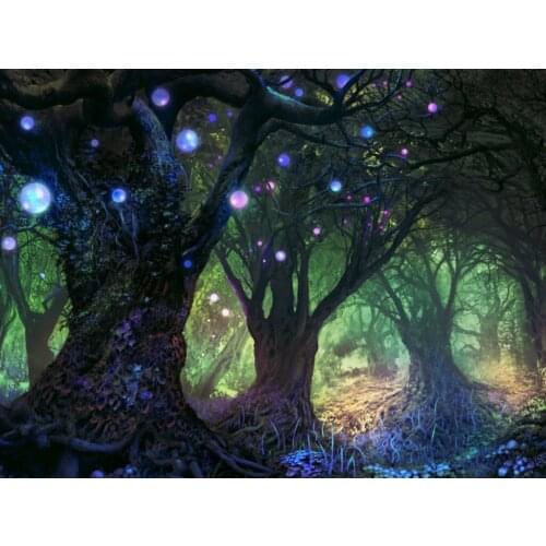 JMINE Div 5D Enchanted Forest Tree Full Diamond Painting cross stitch kits art High Quality Plant 3D paint by diamonds