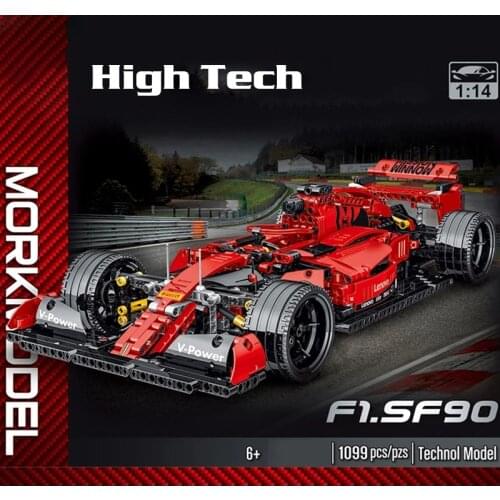 KEYAMI F1 Racing Car Model Building Blocks Creator Car Toys Children Kids Christmas Toys Gifts Educational building block toys