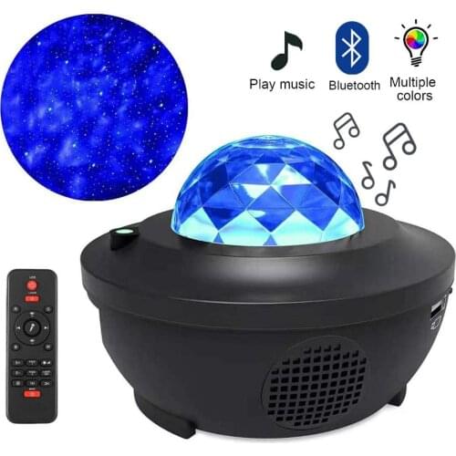 Colorful Starry Sky LED Night Light Projector Blueteeth USB Voice Control Music Player LED Projection Lamp Night Light Speaker