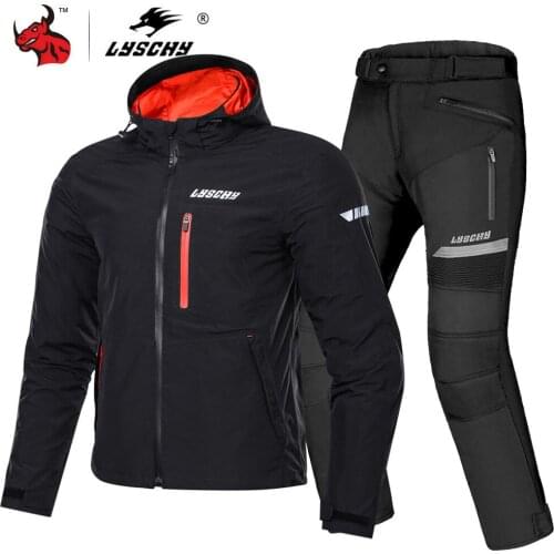 LYSCHY Motorcycle Jacket Motocross Jacket Moto Suit Riding Jacket Windproof Waterproof Chaqueta Moto CE Protector For 4 Season