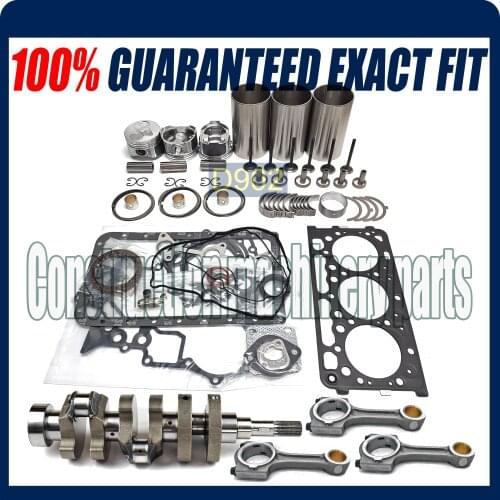 Overhaul Rebuild Kit With Crankshaft Connecting Rod for Kubota Kubota D902 Engine