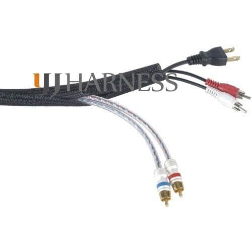 3/8" ID:9mm Braided Sleeving Cable Wrap Split Loom Self closing braided cable wrap cable sock