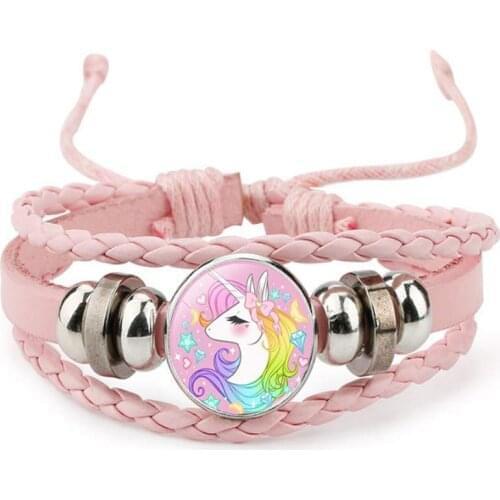 Unicorn Horse Adjustable Bracelets Charm Bracelets Women Girls Fashion Jewelry Best Friends Party Gi
