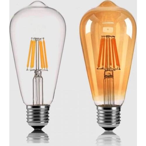 ST64 PEAR EDİSON FLAMANLI RUSTİK LED BULB 4-WATT