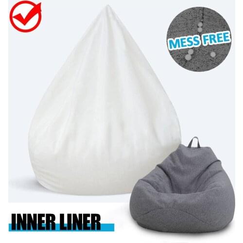 Waterproof Lazy BeanBag Sofas Inner Lining Suitable For 100x120cm Large Bean Bag Cover and Stuffed Animal Toy Upgraded Version