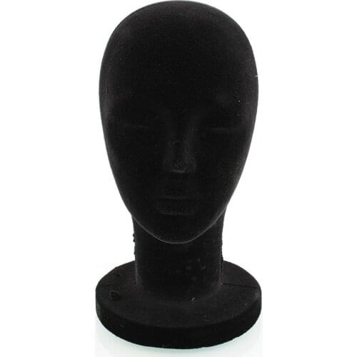 Female Styrofoam Foam Mannequin 56cm Black Black Head Head 56cm