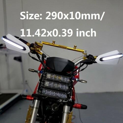 1 Pair Motorcycle Hand Guard with LED Light Universal Protector Cover