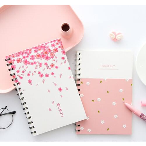 1Book A5 Coil Notebook Student Diary Notepad Line Inner Pages School Office Supplies Random Color 60sheets/120pages