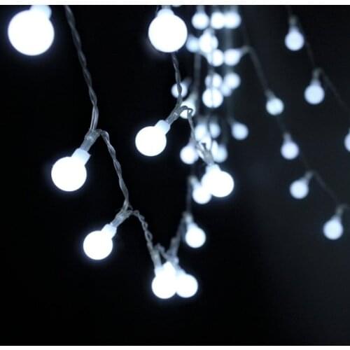 10M 100LED Cherry Balls Fairy String Decorative Lights 110V 220V Wedding Christmas Outdoor Patio Garland Decoration
