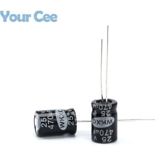 20 pcs Electrolytic Capacitors 25V 470UF 8X12MM Aluminum Electrolytic Capacitor