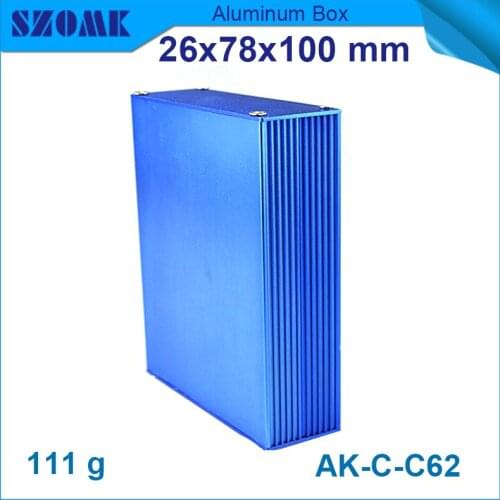 4pcs/lot hot selling aluminium project box enclosure made in china aluminium cabinet for electronics 26(H)x78(W)x100(L) mm