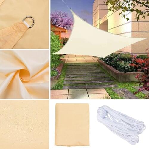 400D Sun-Shelter Waterproof SunShade Sail Outdoor Rectangle Shade Sail Garden Balcony Canopy Swimming Yard Sail Beach Car Awning