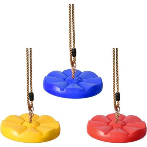 Safety Indoor Outdoor Plastic Disc Monkey Child Petal Swing Seat Fitness Exercise Swing Toy Climbing Childrens Day Gift