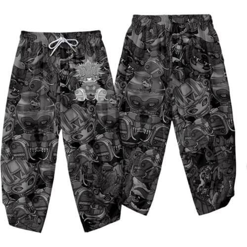 Summer New Tide Brand Fashion Mens Script Kill Twelve Constellations Summer Comfortable Loose Pants