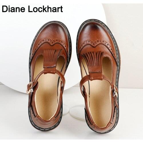 Spring Autumn Women Mary Janes Shoes Tassel Lolita Retro Casual Shoes Platform Flats Girls Loafers Shoes dropship zapatos mujer