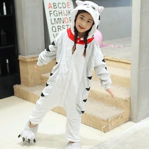 Kids Boy Girl Chis Cat Sweet Home Costume Kigurumi Cartoon Animal Halloween Fancy Children Cosplay Dress Pajama