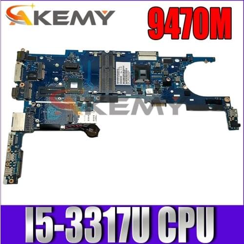 FOR HP Elitebook Folio 9470M Laptop Motherboard 704439-001 704439-501 704439-601 6050A2514101 W/ I5-3317U 100% fully tested