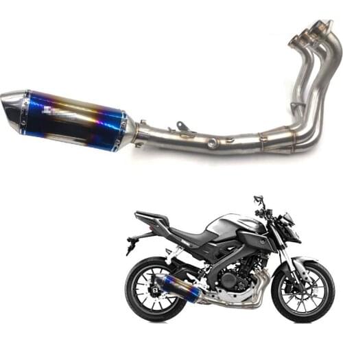 FOR YAMAHA MT09 MT-09 FZ-09 Not Tracer 2014-2018 Motorcycle Full Exhaust System Slip For MT09