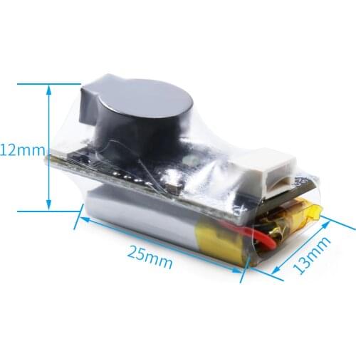 25x13x12mm GEPRC Super Buzzer 5V 100DB Built-in Battery LED Drone Buzzer Finder for RC Airplane FPV Racing Long Range Drones DIY