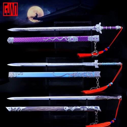 Alloy Sword Model Animation Around The Magic Road Chen Qingling Wei Ying Wei Wuxian Casual Sword Large Weapon 30 Cm Alloy Weapon