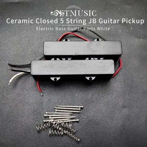 Ceramic Sealed Style 5 String JB Bass Pickup Neck/Bridge Pickup For JB Style Bass Guitar Parts