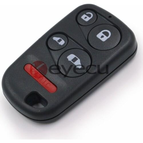 KEYECU 2pcs/lot New Replacement Remote Car Key Shell Case 4+1 button Fob for Honda Odyssey 2001-2004