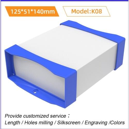 Wall Mounting Plastic Housing Custom Electronic Wall Mounting Box Extrusion Housing K08 125*51mm