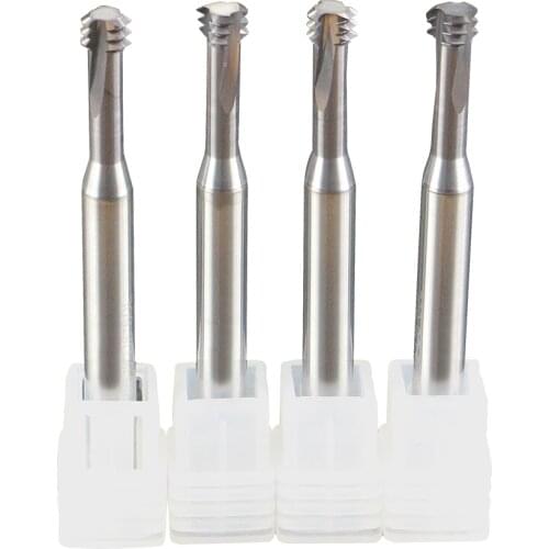 CUTREIGN 3 Tooth Metric Thread Milling Cutter For Tungsten Steel CNC 60 Degree Carbide End Mill Machining Center