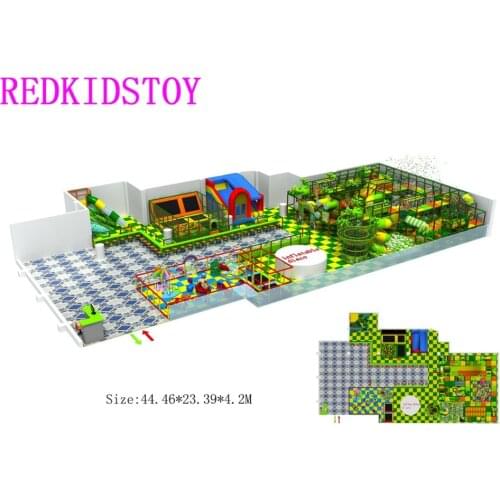 Multi-functional Playground Equipment Indoor With Bouncy Castle&Trampoline Park&Bay Area Suitable For Shopping Mall