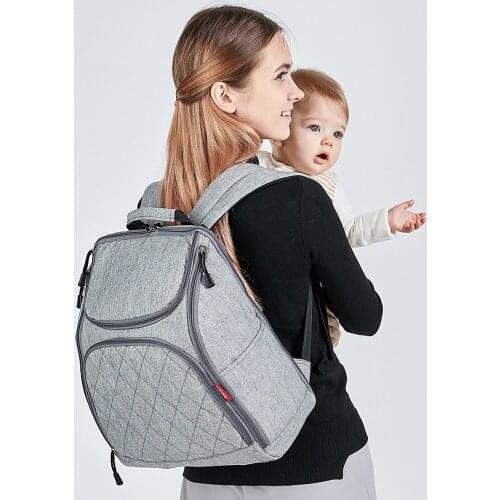 Fashion Mummy Diaper Bags Waterproof Maternity Nappy Bags Large Capacity Baby Care Nursing Bag Mother Multi- function Backpacks