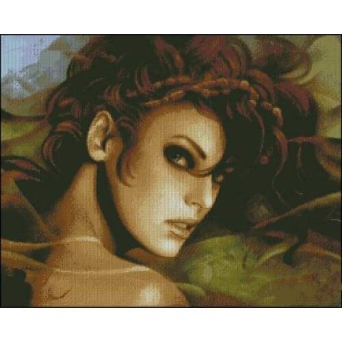 Beauty Woman Nostalgia Sewing kit Top Quality Embroidery Needlework 14CT Unprinted Art Cross Stitch Kits DIY Handmade Decor