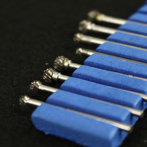 4pcs Tungsten alloy 3mm shank rotary tools cylinder burs 2.8-6mm carving Carbide rotary file micro-tooth milling machine