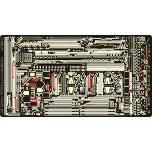 1/35 Scale German WWII Figure Upgrade PE Set Military Precision Model Accessory