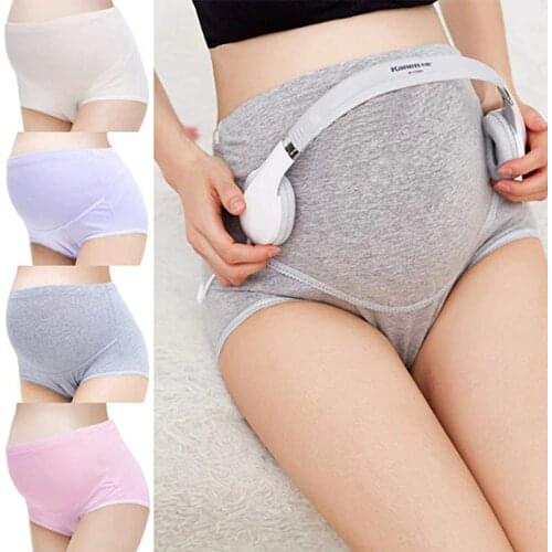 Large Size Maternity Underwear High Waist Cotton Pregnant Panties Mother Elastic Adjustable Prenatal Lingerie Briefs Breathable