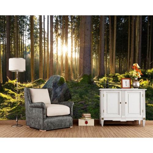 Papel de parede Forests Trees stump Nature photo 3d wallpaper,living room bedroom TV sofa wall kitchen wall papers home decor