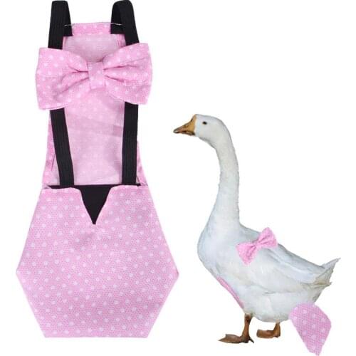 Pet Diaper Washable Portable Wearable Poultry Diaper Duck Cock Hen Goose Pigeon Diaper Defecation Convient Positioning Carapace