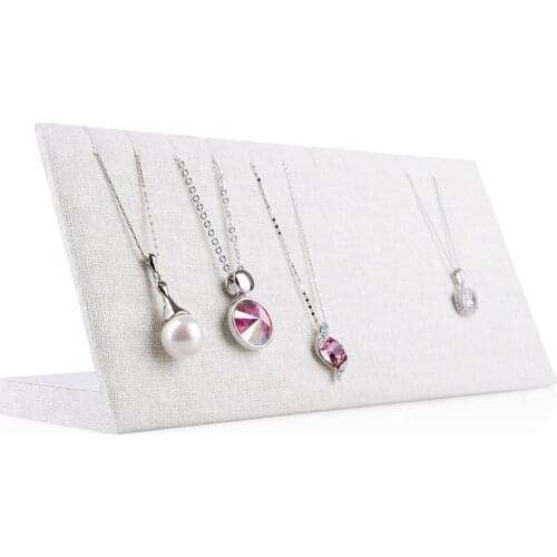 Necklace display Stand South Korea Linen Display borad Earrings Pendants Display Stand Linen Earrings&Necklace Holder