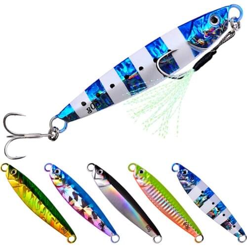 5pcs Metal Jig Hard Lure 7/10/14/17/21g Casting Jigging Lure Casting Spoon Jack Sea Fishing Artificial Bait for Winter Saltwater