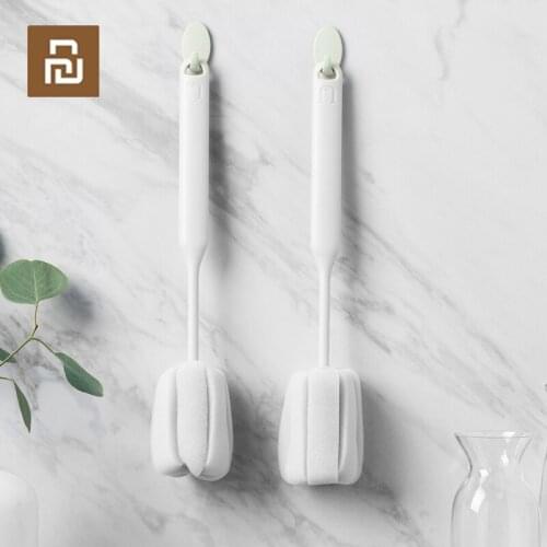 Youpin Jordan&Judy Removable Sponge Cup Brush Kitchen Cleaning Brush Handled Washing Brush Bottle Glass Cup Mug Cleaning Tool