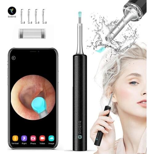 BEBIRD C3 Ear Wax Removal, 3.5mm Lens Ear Cleaner with Camera, 1080P HD WiFi Ear Endoscope with LED Light, Waterproof IP67