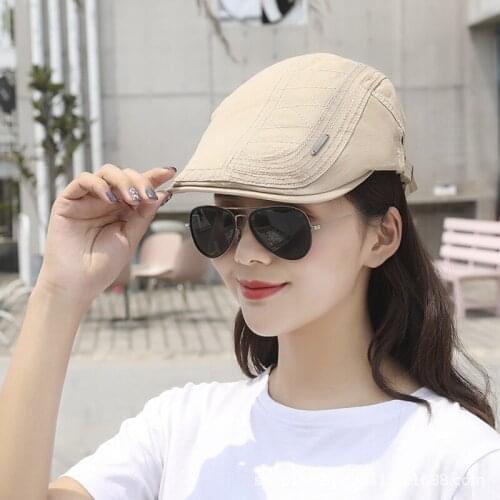 European and American new embroidery baseball cap cotton hat men and women berets couple caps fashion sun hats