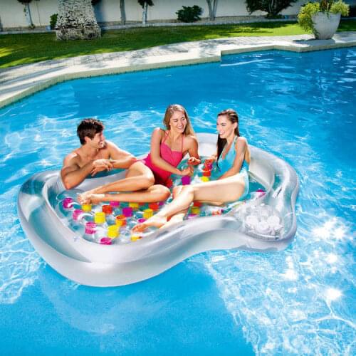 High Quality Brand New Double floating row inflatable floating bed floating bed beach mat water cushion