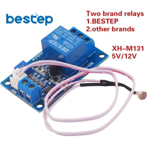 XH-M131 DC 5V / 12V Light Control Switch Photoresistor Relay Module Detection Sensor 10A brightness Automatic Control Module