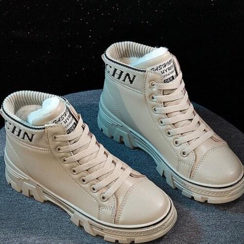 Women Winter Snow Boots New High-top Shoes Casual Woman Waterproof Warm Woman Female White Black