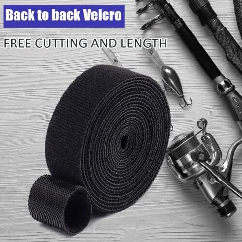 1 PCS 1M/3M Fishing Rod Tie Holders Straps Belts Suspenders Fastener Hook Loop Cable Cord Ties Belt Fishing Tackle Accessories