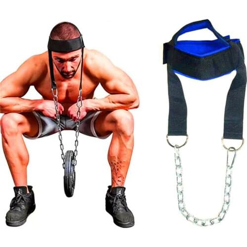 1PCS Fitness Head Neck Strength Harness Straps Weight Lifting Chain Training Fitness Weight Bearing Cap Shoulder Muscle Trainer