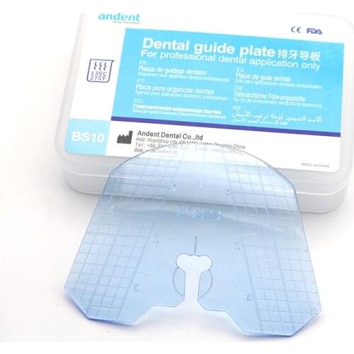 10 PCS/Lot Acrylic Dental Guide Template Plate For Complete Denture False Teeth Arrangement